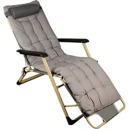 Шезлонг Market Union складаний м'який в асортименті