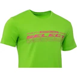 Футболка Select T-Shirt Graded Logo XXXL Lime - мініатюра 2