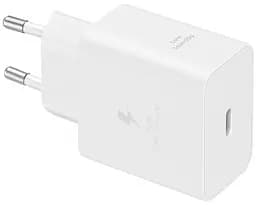 Сітчасте зарядне пристрій Samsung 45W Compact Power Adapter EP-T4511NWEGEU White (7194665)