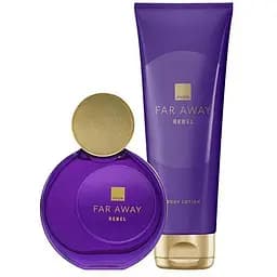Набір парфумований жіночий Avon Far Away Rebel (edp/50ml + b/lot/125ml) (494693317)
