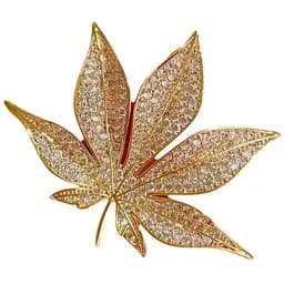 Брошь Кленовый лист (84946816)