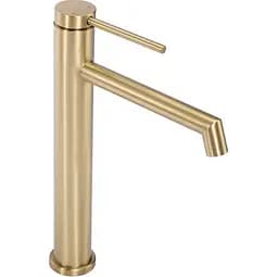 Змішувач для умивальника Rea Foss brushed gold високий REA-B5319 Золотий