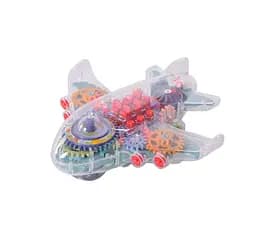 Самолет на батарейках 2263, звук, свет, в коробке (6966460010635) Голубой