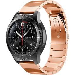 Металевий ремінець Watchbands Stainless Steel для Samsung Gear S3 Samsung Galaxy Watch 46mm Silver - рожево-золотий (WB005METALROSEGOLD)