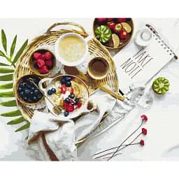 Картина по номерам Brushme Смаколики для завтрака 40x50 см