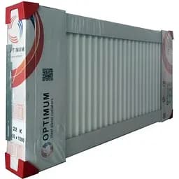 Радіатор сталевий панельний Optimum 22 низ/справа 600x600 (без INNER) 000022039, Білий - мініатюра 2