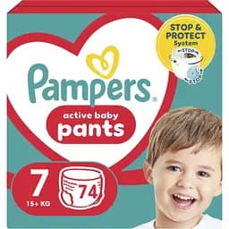 Набір підгузки-трусики Pampers Active Baby Pants Розмір 7 (15+ кг) 74 шт. 