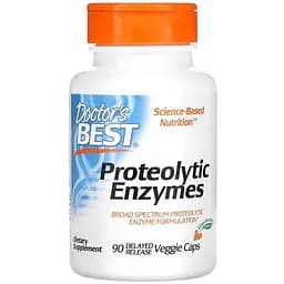 Натуральная добавка Doctor's Best Proteolytic Enzymes 90 вегакапсул