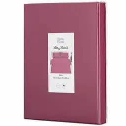 Простирадло Ardesto Mix&Match, 240x260см, 100% бавовна, сатин, ягідний (ART2426FSR)