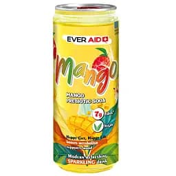 Напиток безалкогольный Ever Aid Mango Prebiotic Soda 0.33 л 