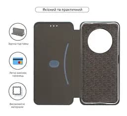 Чехол-книжка для TECNO Spark 30C 4G (kl5), G-Case, зеленый, кожаный чехол-книжка из экокожи (PU) и TPU, с магнитом, с подставкой и вместительным кардхолдером, противоударный, защита всего корпуса, ArmorStandart (ARM81219) - мініатюра 3