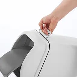 Відро для сміття MBM My Home з кришкою 15 л сіре (BIN-12 15L GRAY) - мініатюра 10