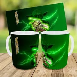 Набір дитячий Yoda Star Wars рюкзак 36х27см сумка-бананка, кружка з принтом для хлопчика (01655) - мініатюра 9