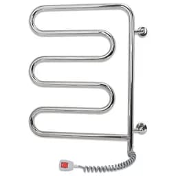 Электрический полотенцесушитель Laris Змеевик 25 РС5 450x570 поворотный Э 73207160, Хром