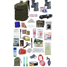 Укомплектований медичний тактичний рюкзак №3 Rescue Ready темно-зелений