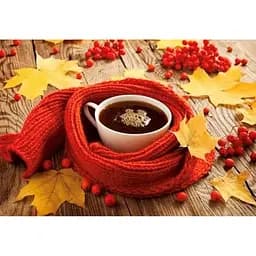 Алмазна мозаїка 50*40 на підрамнику повна викладка Чай з калиною