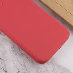 Силіконовий чохол Candy Full Camera для Apple iPhone 12 (6.1) Червоний / Camellia - мініатюра 3
