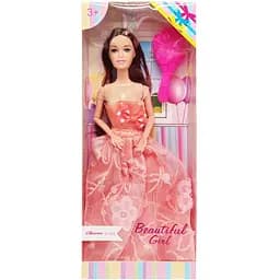 Детская Кукла Beautiful Girl Bambi D200-216 Orange в нарядном платье 