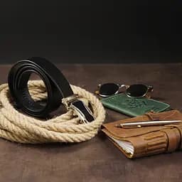 Ремінь шкіряний Vintage чоловічий 115х3,4 см acs0014809 - мініатюра 6