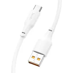 Кабель Hoco X93 Force fast charging data cable USB - Type-C 100 W 1 метр 6931474790682 белый