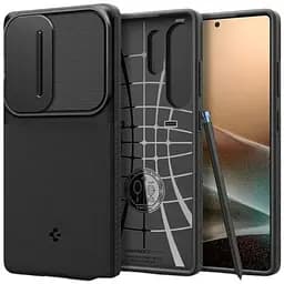 Чохол із захистом камери Spigen Optik Armor Black для Samsung Galaxy S25 Ultra (ACS08969)