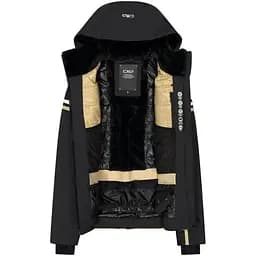 Куртка CMP Women's Geometric Patterned Ski Jacket Black/Beige L (1097-32W0256-04UM 42) - мініатюра 3
