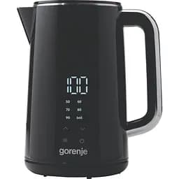 Электрочайник Gorenje 1.7 л двойные стенки LED дисплей Strix контроль черный kuh0015391