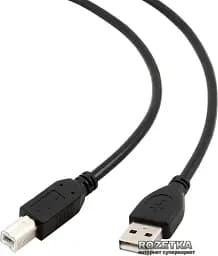 Кабель USB 2.0 AM – USB BM, 1.8 м, черный, Cablexpert (CCP-USB2-AMBM-6)