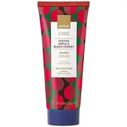 Крем для рук Avon з екстрактами яблука і чорної вишні 75 мл