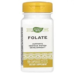 Фолат Nature's Way Folate, 100 капсул для росту та відновлення тканин