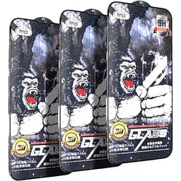Захисне скло DK для Apple iPhone 14 Full Glue 3D MO King Kong 016133 black 3 шт.