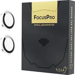 Защитное стекло на камеру iLera FocusPro Lens для Apple iPhone 16/16 Plus White (iLFPW16) [124807]