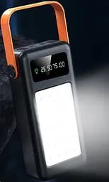 Портативний зовнішній акумулятор Power Bank Bilintong 30000mAh + ліхтарик Чорний - мініатюра 4