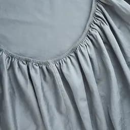 Простыня на резинке МВМ My Home Элегия 90x200 см облачно-серая (BL-FS-22 CLOUDY GRAY)