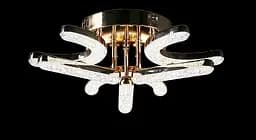 Люстра стельова LED Splendid Ray LT873/3+3, 80W, димер, золото, білий, сучасний стиль для дому - мініатюра 4