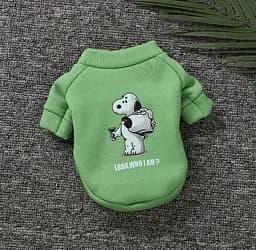 Худи на флисе для собаки Dog 11229 S зеленое