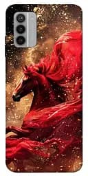 Чохол Demsky Red sparkles Horse для Nokia G42