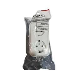 Розетка Lumano подвійна з/з зовнішня біла РА16-261 (8шт/уп 96шт/ящ) ROYAL (інд.підключення) (19960)