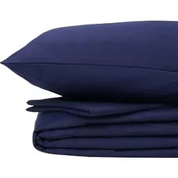 Комплект постільної білизни Good-Dream Бязь Premium Dark Blu полуторний євро темно-синій (GDCDBBS160220)