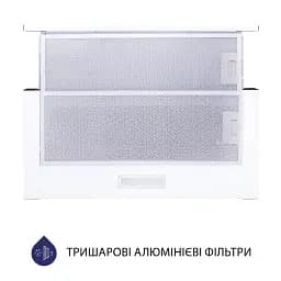 Витяжка телескопічна Minola HTL 5714 WH 1100 LED - мініатюра 3