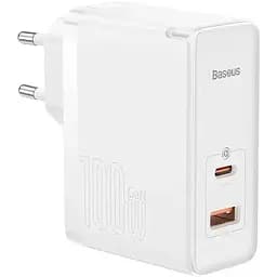 Зарядное устройство Baseus GaN5 Pro Fast Charger C+U на 100W White (CCGP090202) 