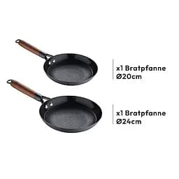 Набір сковорідок чавунних MasterPro Odin BGKIT-0083 20/24 см (00000054453) - мініатюра 3