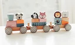 Дерев'яний поїзд Viga Toys PolarB зі Звірятами 44015 Конструктор поїзд - мініатюра 4