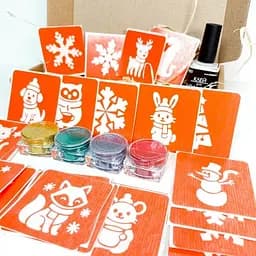 Набір для біо-тату "Зима - глітер" Fresh Tattoo set-winter-glitter - мініатюра 4