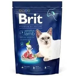 Сухой корм Brit Premium Cat by Nature Sensitive для кошек с чувствительным пищеварением с ягненком 1500 г