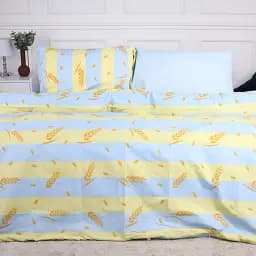 Пододеяльник на молнии MirSon Ranforce Elite Еar of wheat 17-0588 ранфорс 240х220 см голубой