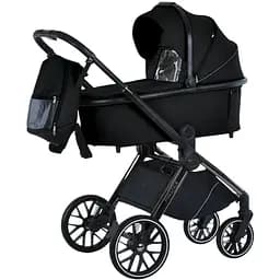 Універсальна всесезонна коляска El Camino ME 1124-2 Prestige Black 2 в 1: люлька + прогулянковий блок