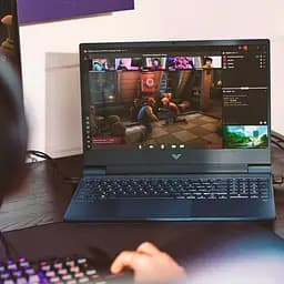 Ноутбук HP Victus 15-fa0010ua 15.6' FHD IPS AG, Intel i5-12500H, 16GB, F512GB, NVD3050Ti-4, Win11, синій (6G6V1EA) - мініатюра 2