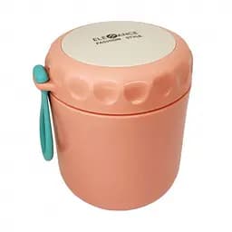 Ланчбокс с ложкой Mega Zayka MGZ-0122(Pink) 430 мл