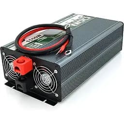 Інвертор напруги Demuda DMDPSW-1500W, 12V/220V, 1500W з правильною синусоїдою, 2 універсальні розетки, 2 USB, Rj 45, клемні дроти, Q6 - мініатюра 2